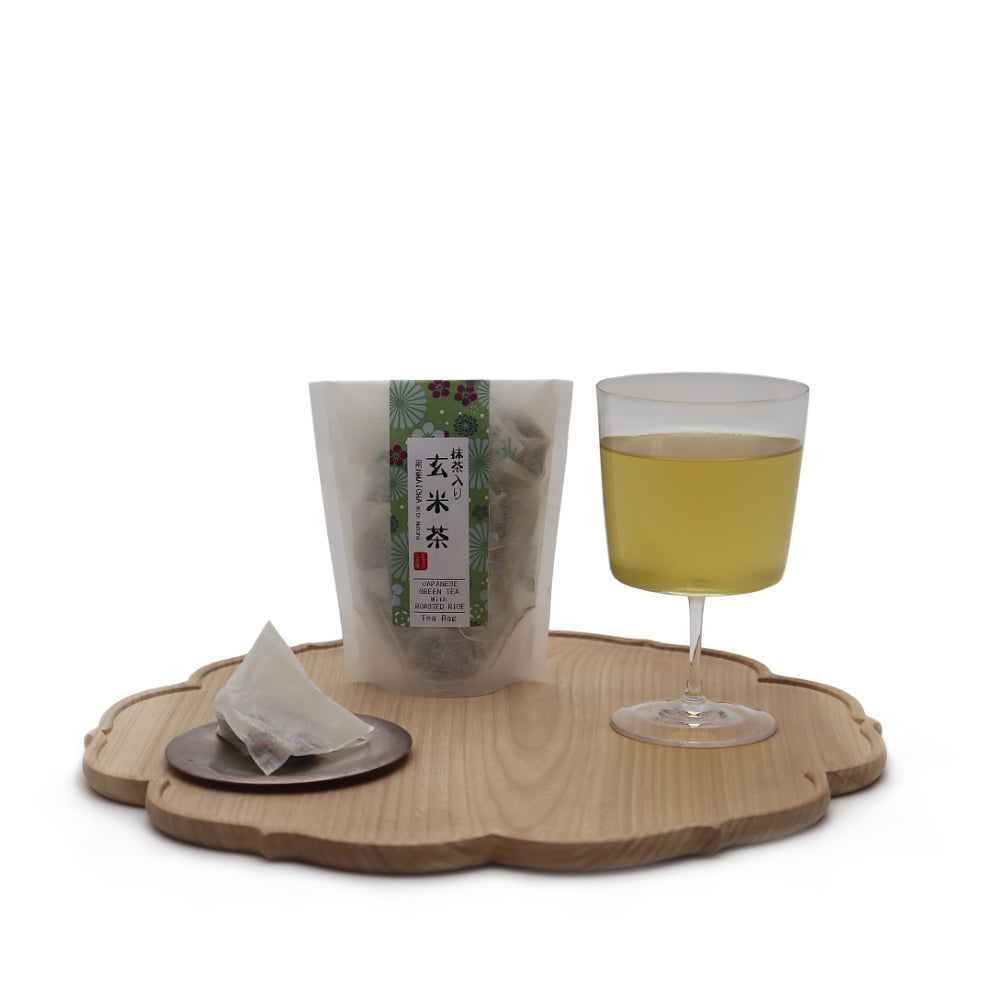 Japanese Tea with Tea Bag - Sencha, Houjicha, Genmaicha with Matcha-Japan-Best.net-Genmaicha with Matcha-Japan-Best.net