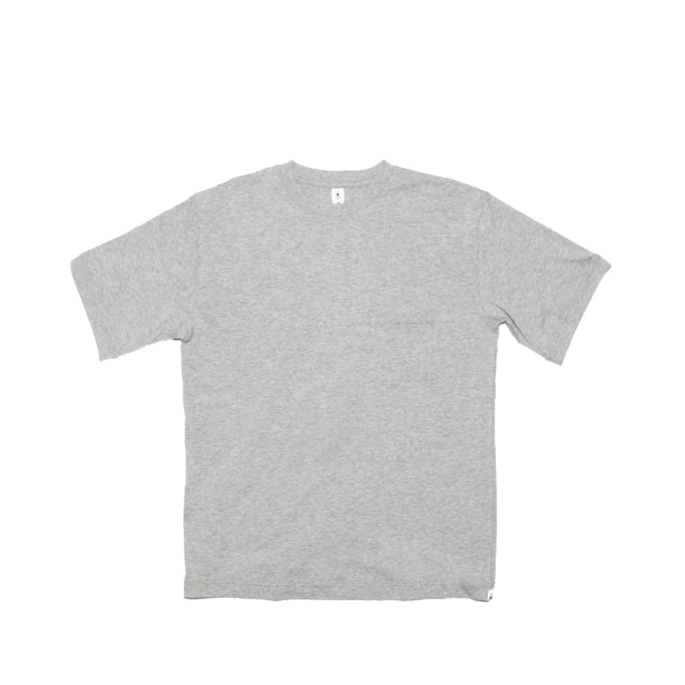 MocT - Crew Neck Tee with Pocket : White, Grey, Navy-Japan-Best.net-Medium-Grey-Japan-Best.net