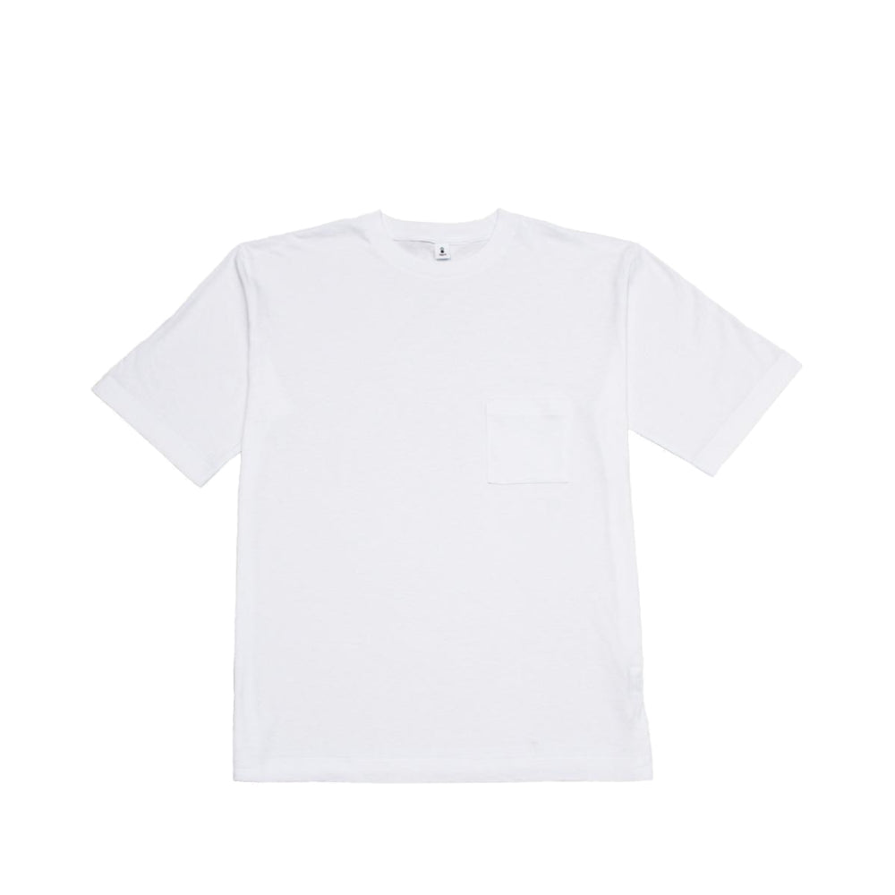 MocT - Crew Neck Tee with Pocket : White, Grey, Navy-Japan-Best.net-Medium-White-Japan-Best.net