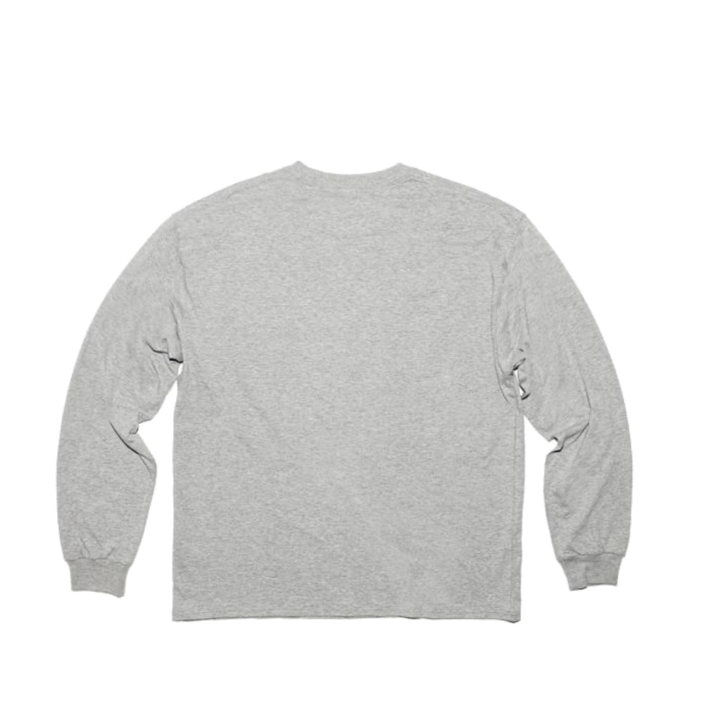 MocT - Long Sleeve Crew Neck Tee with Pocket : White, Grey, Navy-MOCT-Small-White-Japan-Best.net