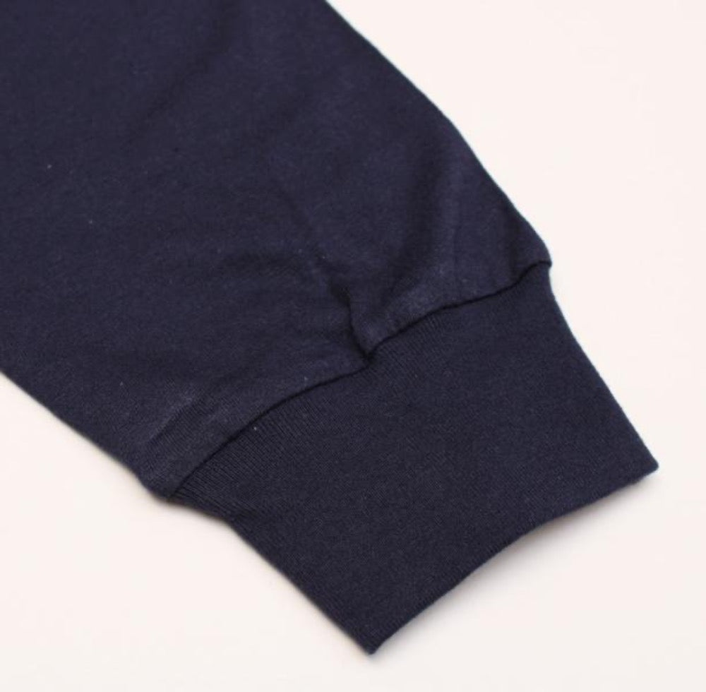 MocT - Long Sleeve Crew Neck Tee with Pocket : White, Grey, Navy-MOCT-Small-White-Japan-Best.net