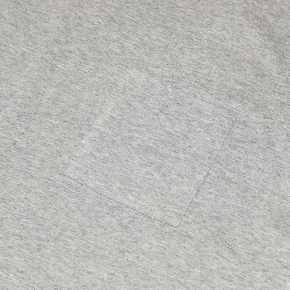 MocT - Long Sleeve Crew Neck Tee with Pocket : White, Grey, Navy-MOCT-Large-Grey-Japan-Best.net