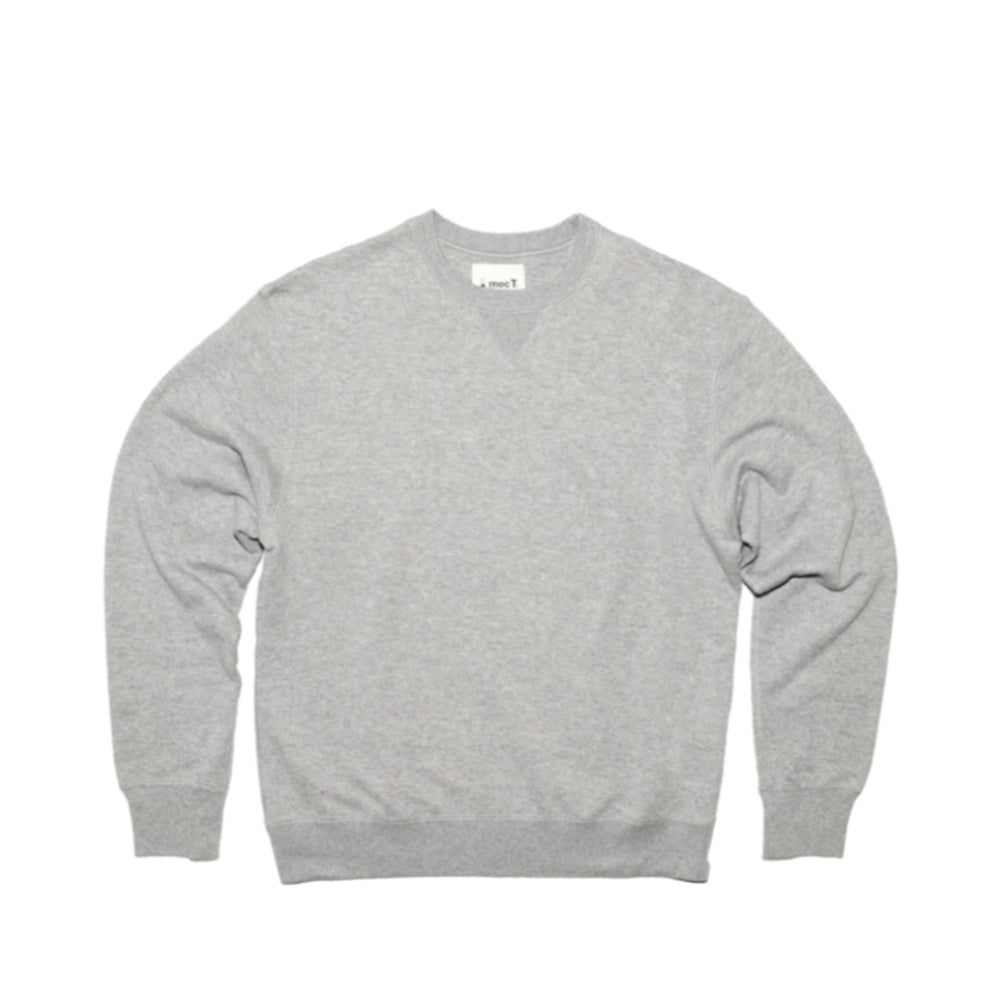 MocT - Loopwheeler Pullover Sweater : Grey, Navy-Japan-Best.net-Small-Grey-Japan-Best.net