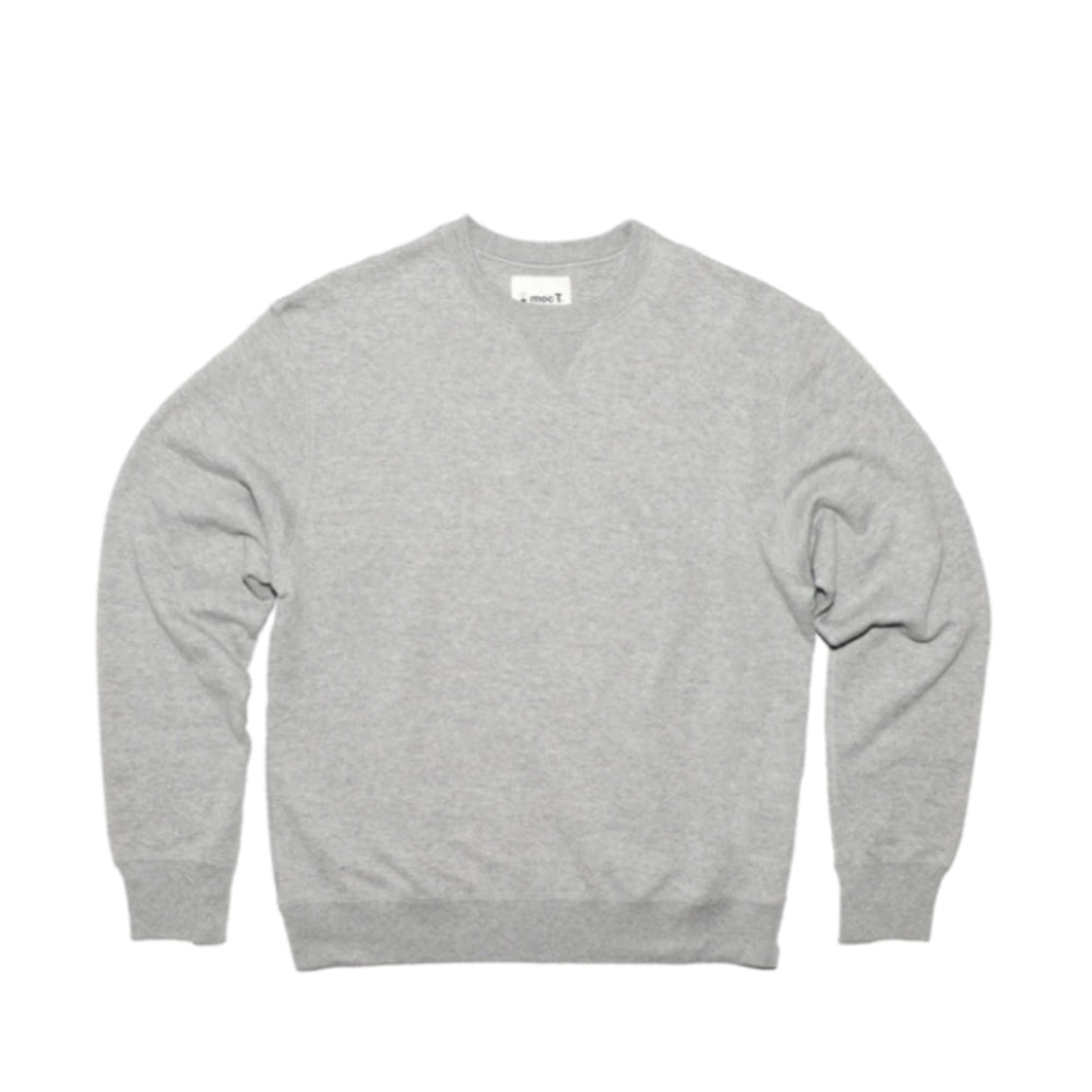 MocT - Loopwheeler Pullover Sweater : Grey, Navy-Japan-Best.net-Small-Grey-Japan-Best.net