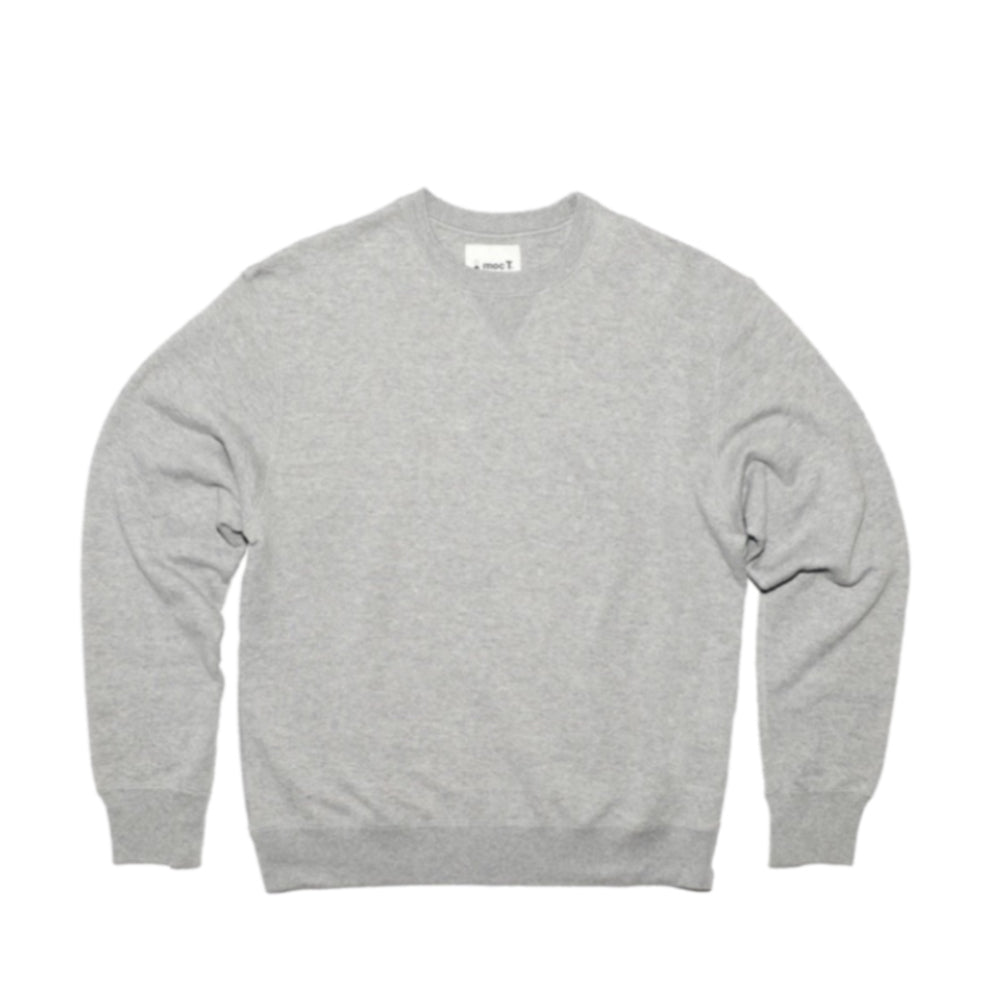 MocT - Loopwheeler Pullover Sweater : Grey, Navy-Japan-Best.net-Small-Grey-Japan-Best.net