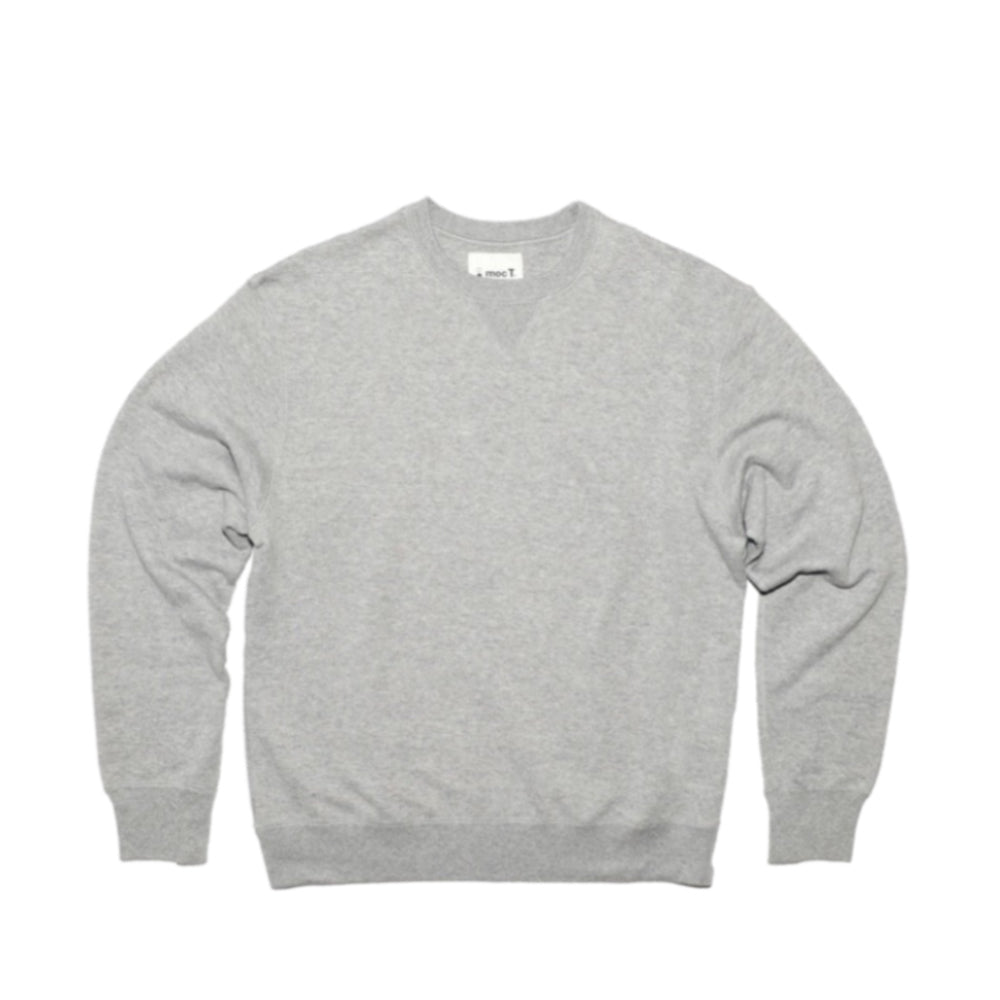 MocT - Loopwheeler Pullover Sweater : Grey, Navy-Japan-Best.net-Large-Grey-Japan-Best.net