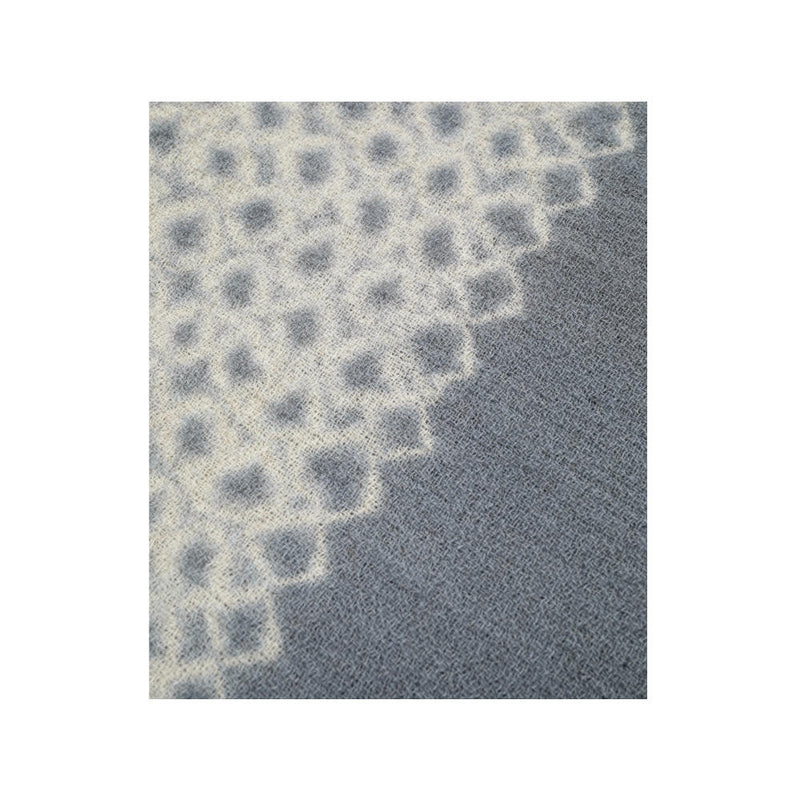 Suzusan Merino Wool Cashmere Hand Fringed Throw - Yatara Miura Shibori-www.Japan-Best.net-Japan-Best.net