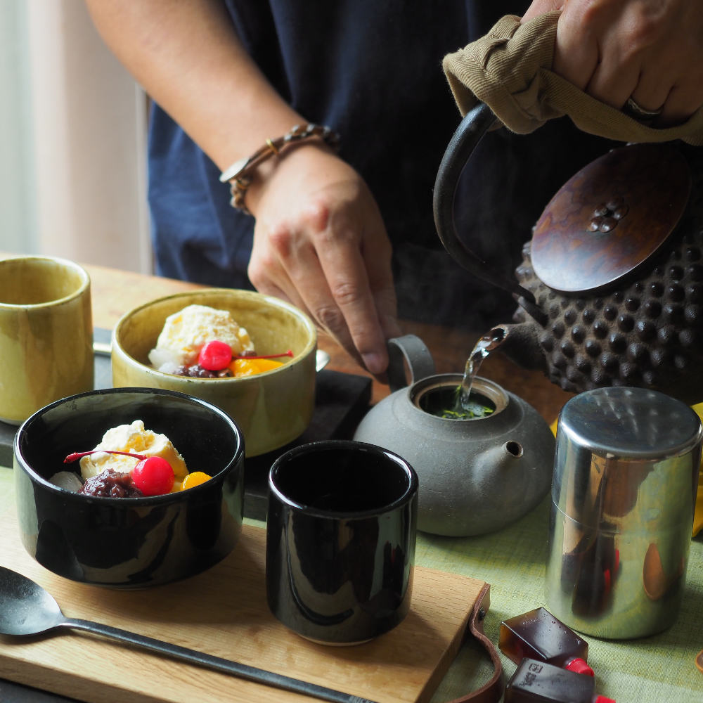 Minoware Tea Cups-www.Japan-Best.net-Setoguro - Black-Japan-Best.net