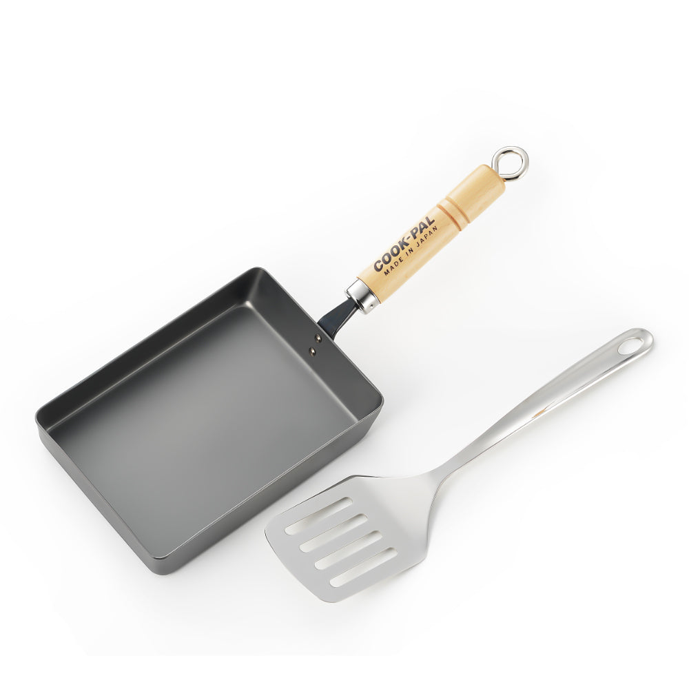 Steel Fry Pan for Japanese Omelette - Gas & IH stove-Japan-Best.net-Japan-Best.net