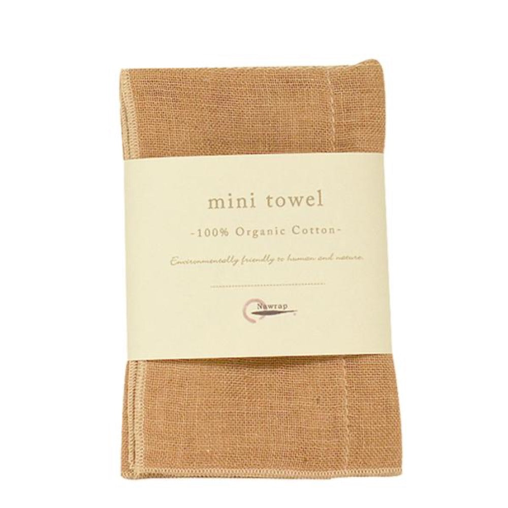 NAWRAP Organic Cotton Mini Towel-Japan-Best.net-Brown-Japan-Best.net