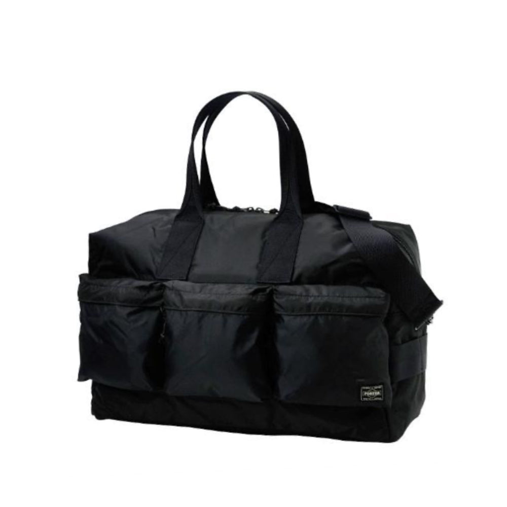 Porter Force - 2Way Duffle Bag : Black, Olive Drab-Japan-Best.net-Black-Japan-Best.net