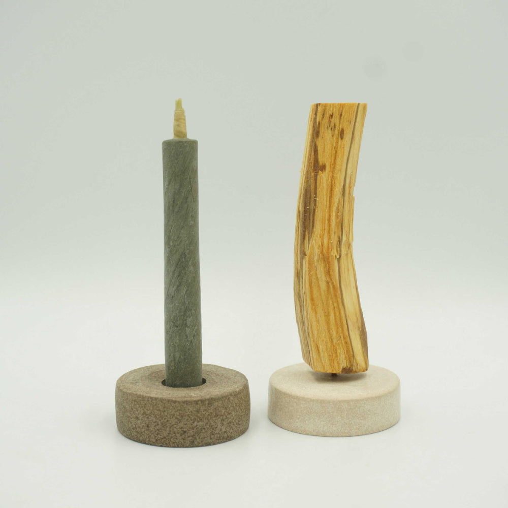 Purifying Japanese Candle and Palo Santo Paulownia Box Set-Warosoku Candle-Japan-Best.net-Japan-Best.net