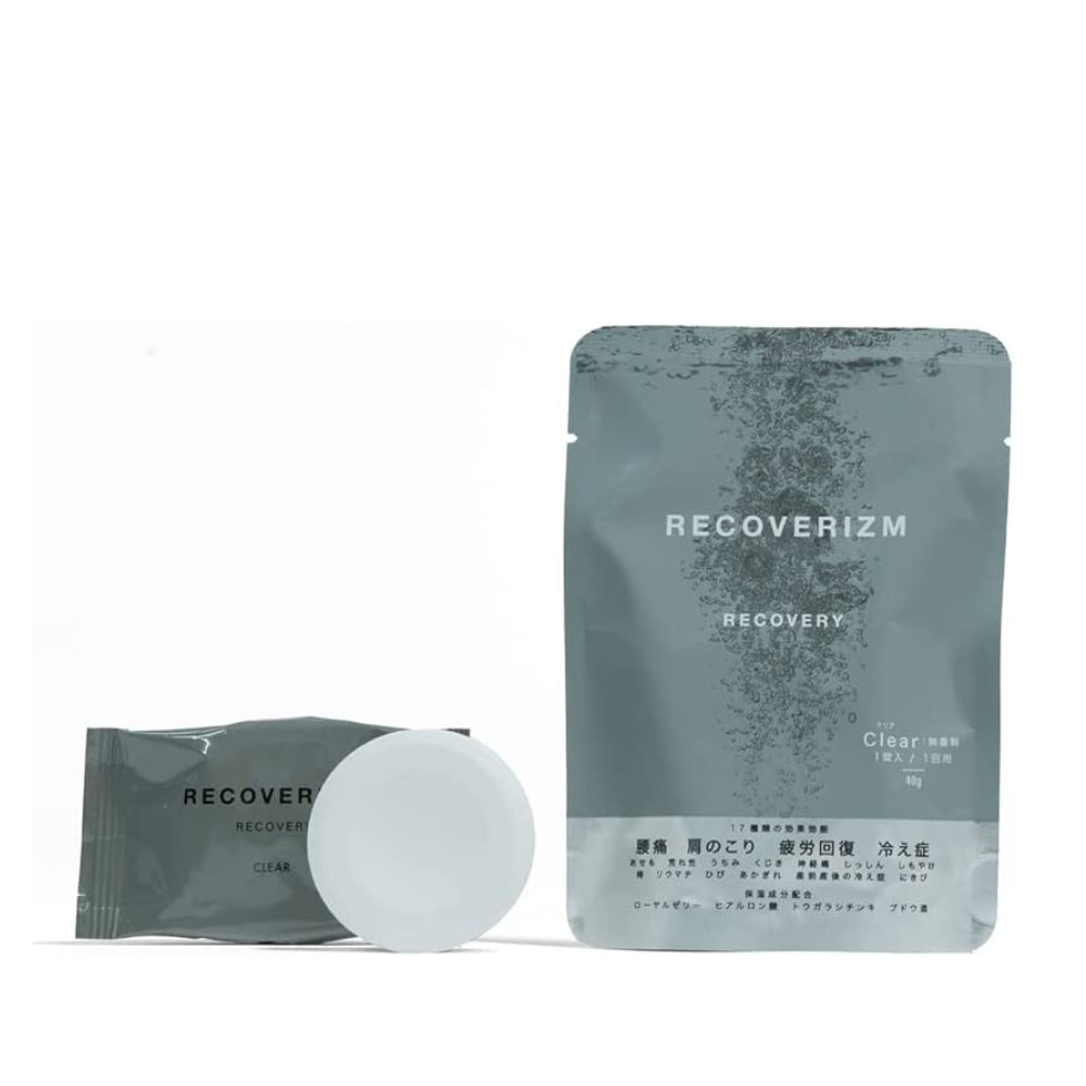 Recoverizm Bath Bombs - Skin Care and Recovery - 1 or 7 baths-Japan-Best.net-RECOVERY Clear-1 bath-Japan-Best.net