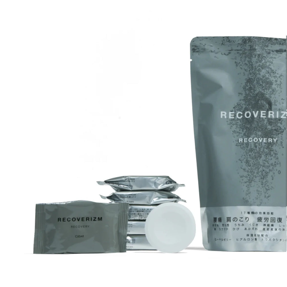 Recoverizm Bath Bombs - Skin Care and Recovery - 1 or 7 baths-Japan-Best.net-RECOVERY Clear-7 baths-Japan-Best.net