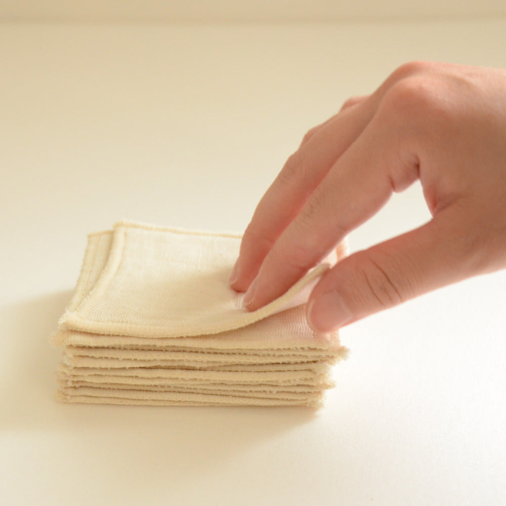 Organic Re-usable Cotton Make Up Pads-Japan-Best.net-Japan-Best.net