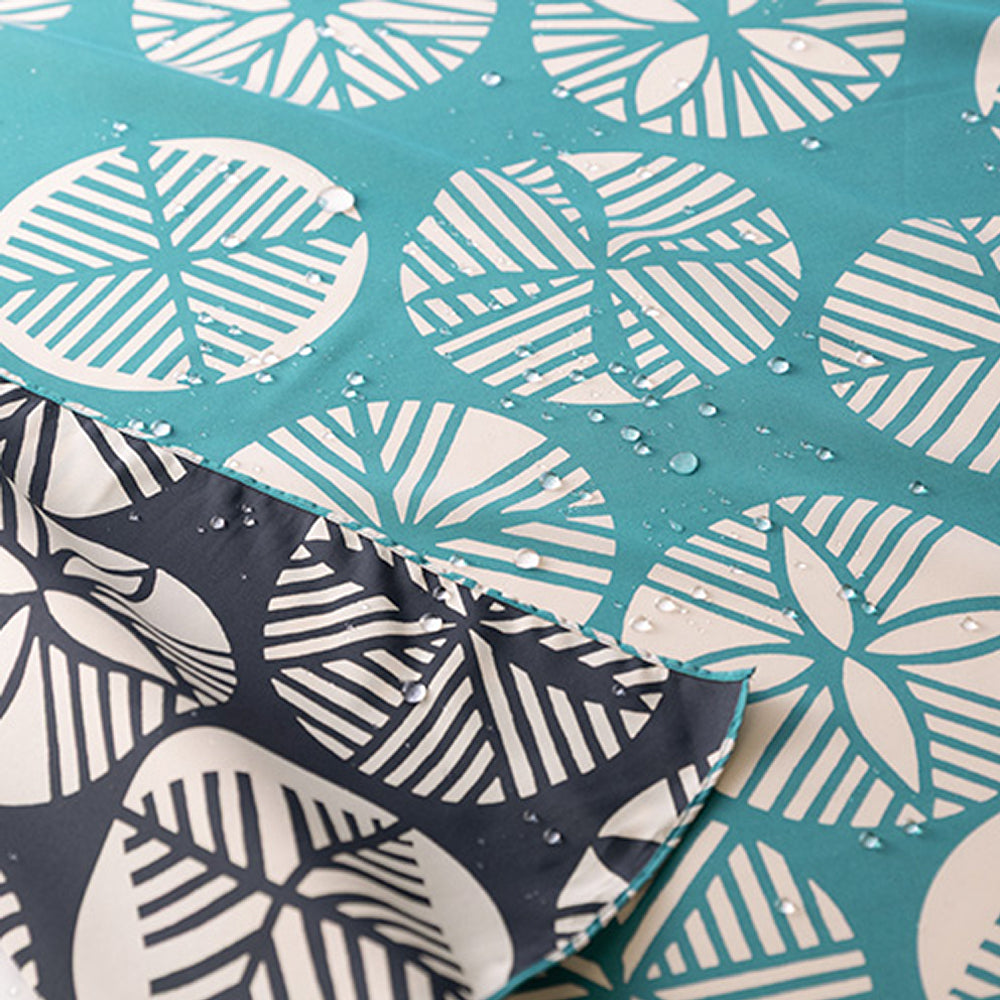 Water-repellent Reversible Furoshiki - Isa monyo Pine Blue Green/Dark Blue Gray-www.Japan-Best.net-Japan-Best.net