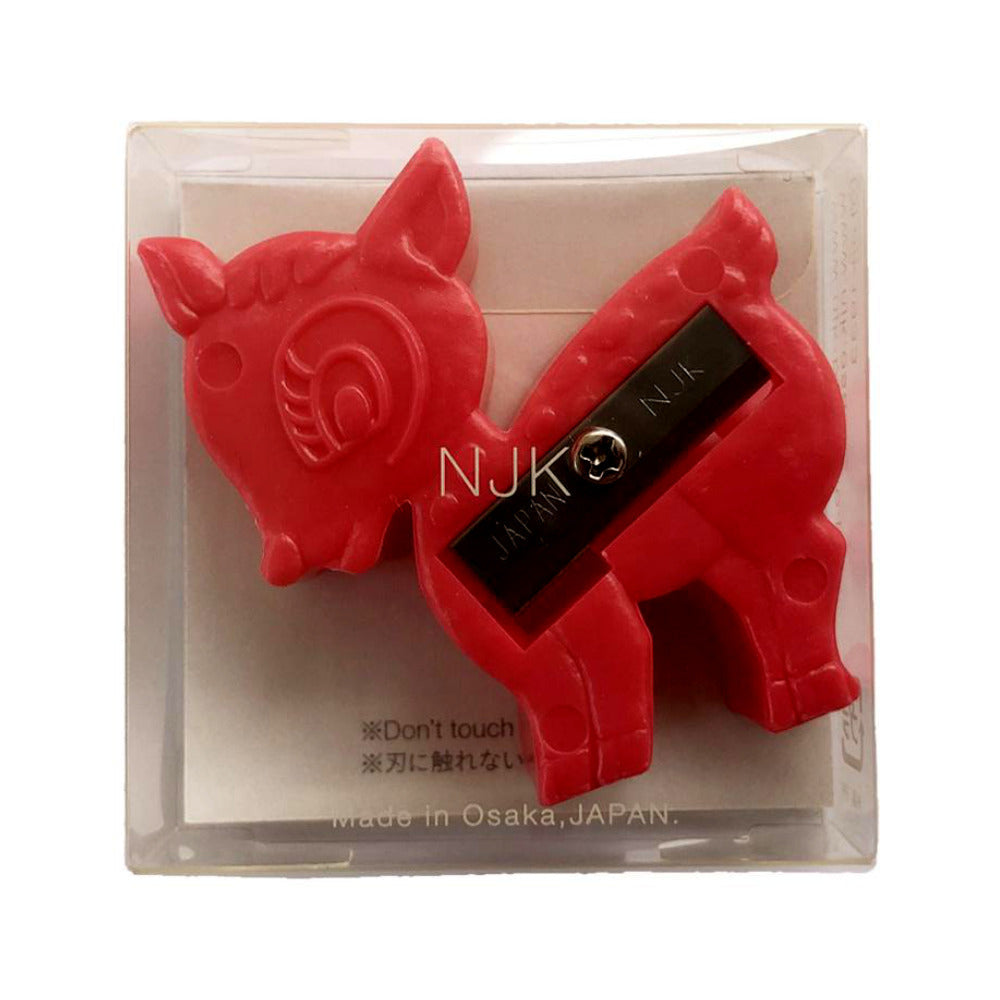 Showa Colours Animal Pencil Sharpener-Japan-Best.net-Fawn-Red-Japan-Best.net