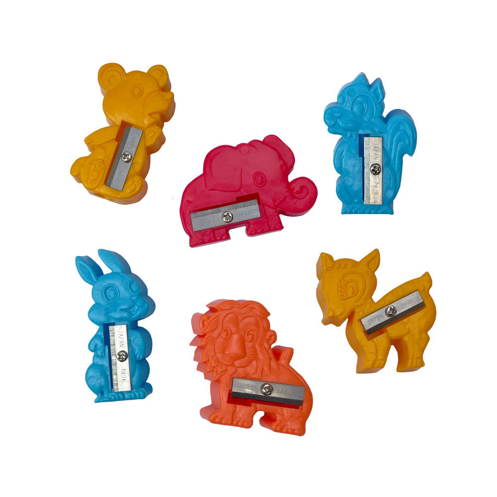 Showa Colours Animal Pencil Sharpener-Japan-Best.net-Elephant-Blue-Japan-Best.net