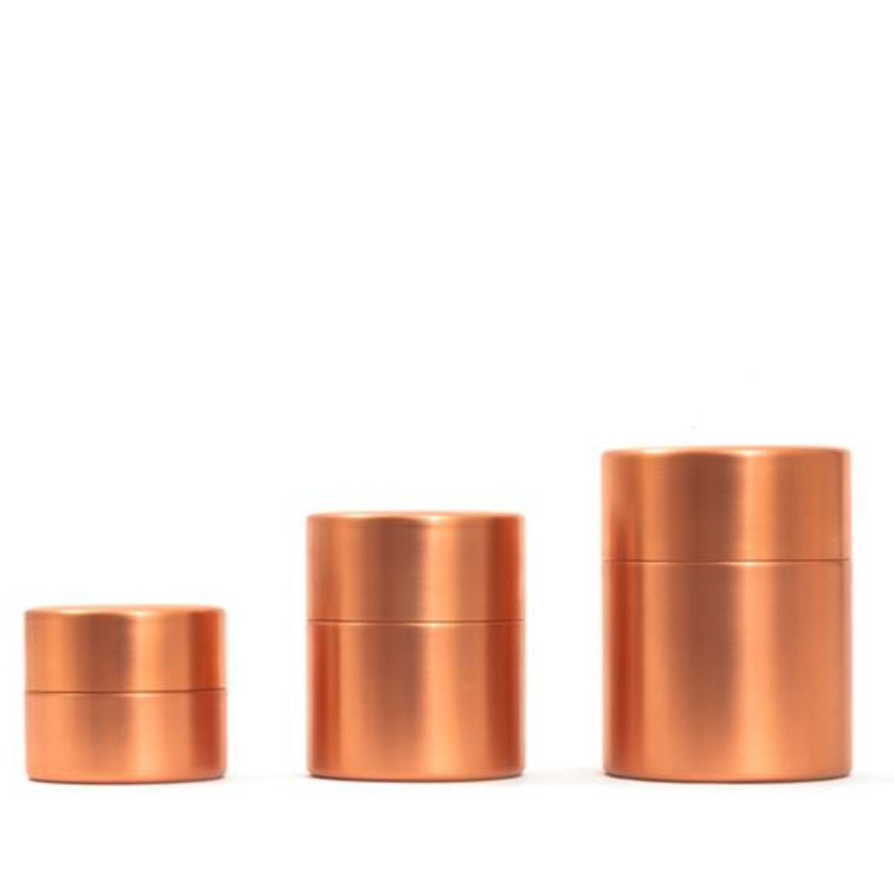 Copper & Tin Tea Canister - 3 Sizes-Japan-Best.net-Small-Copper-Japan-Best.net