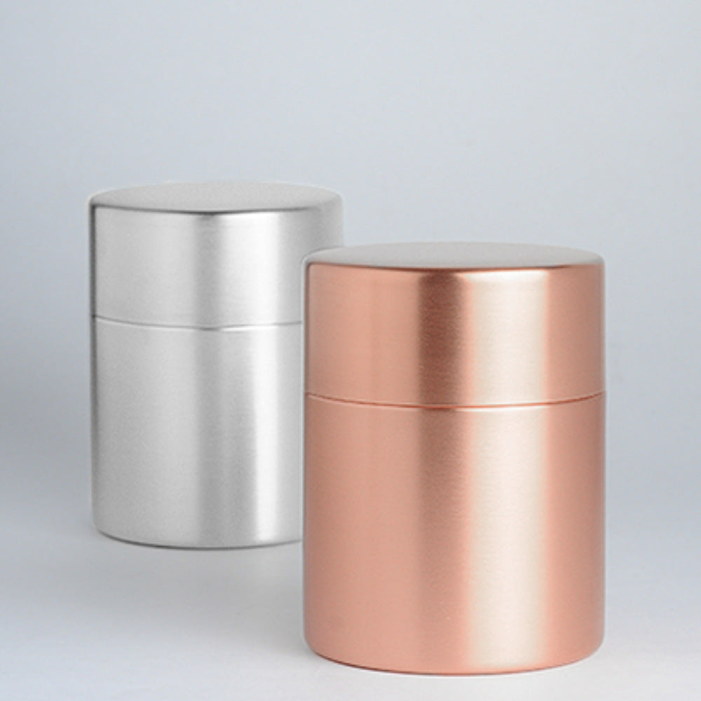 Copper & Tin Tea Canister - 3 Sizes-Japan-Best.net-Small-Copper-Japan-Best.net