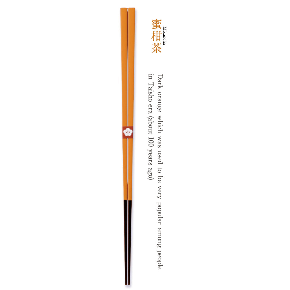 Traditional Colours Lacquered Chopsticks-Japan-Best.net-Mikancha Orange-Japan-Best.net