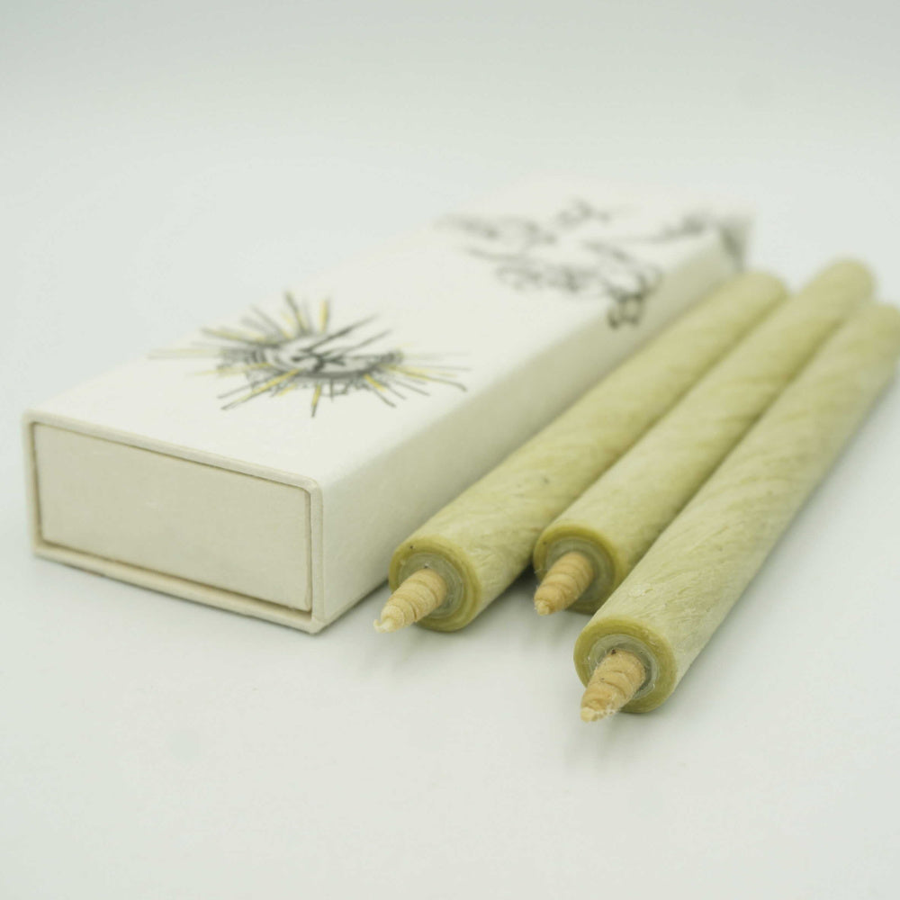 Japanese "Warosoku" Candle Purification - White Sage-Warosoku Candle-Japan-Best.net-White Sage Box of 3-Japan-Best.net