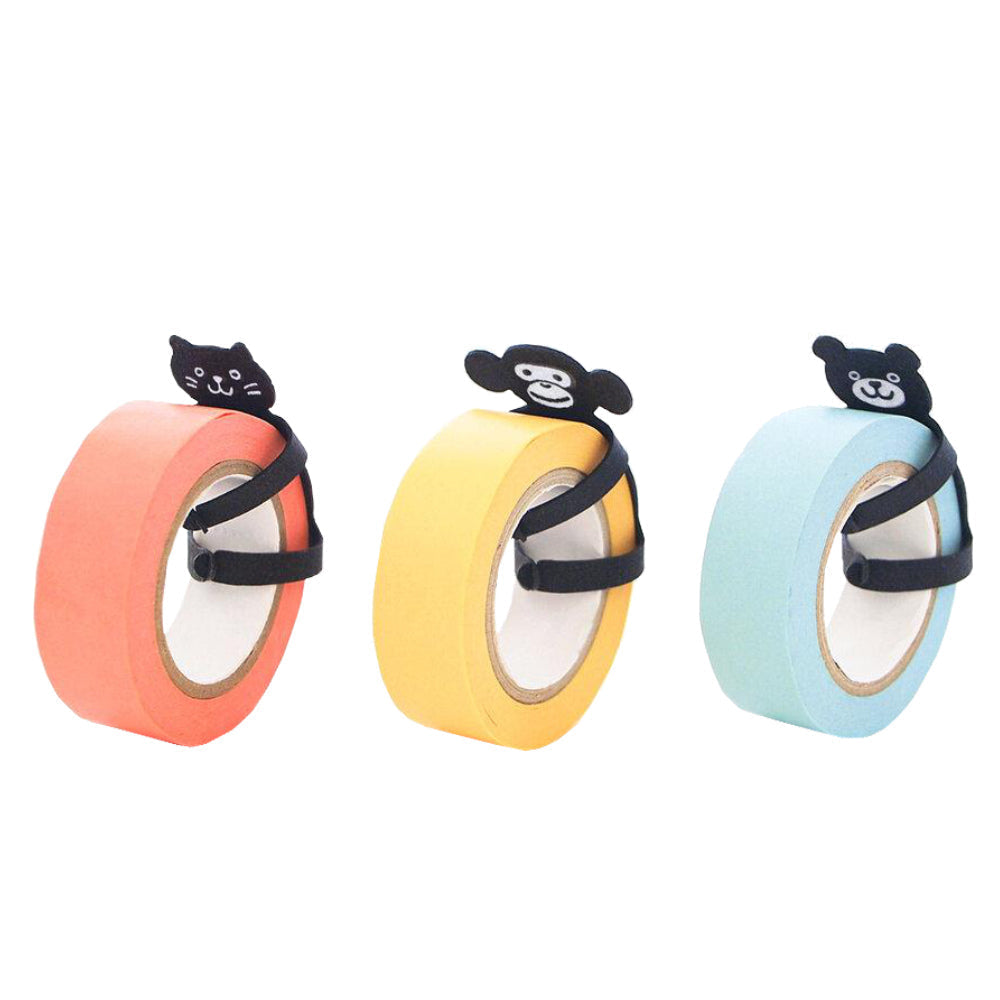 Animal Hug Washi Tape Cutter-Japan-Best.net-Black Bear-Japan-Best.net