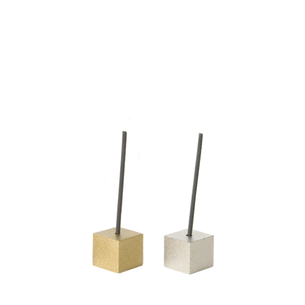 Brass Cube Incense Holder-Japan-Best.net-Gold-Japan-Best.net