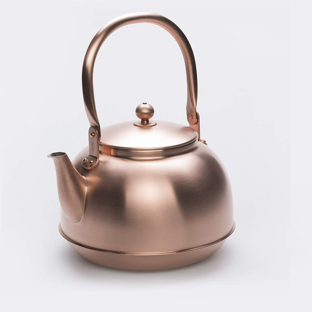 Small 1.8 Litre Size Vintage Copper Tea Kettle From Finland