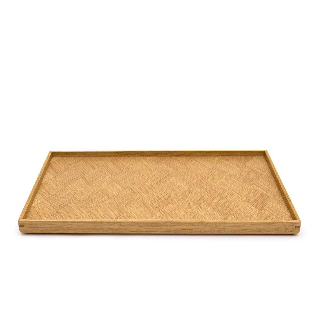 MORI KOUGEI Rectangle Rays Tray "Japanese oak"-Mori Kougei-Japan-Best.net