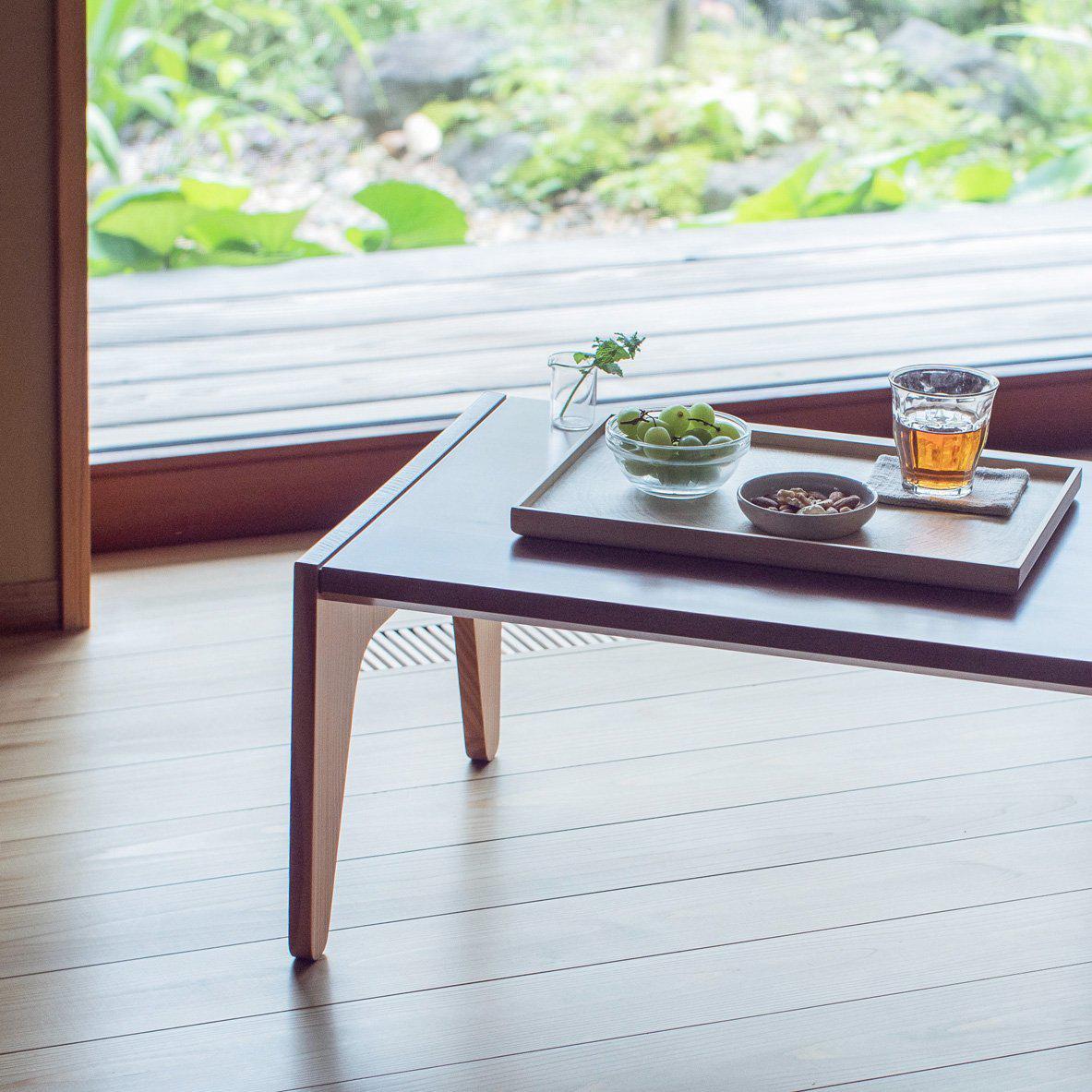 MORI KOUGEI Rectangle Rays Tray "Japanese oak"-Mori Kougei-Japan-Best.net