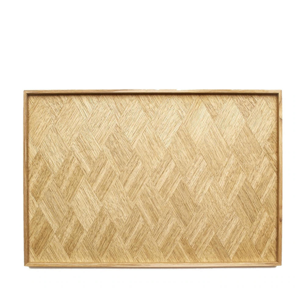 Rectangle Rays "Japanese oak"-Mori Kougei Wooden Trays-Japan-Best.net