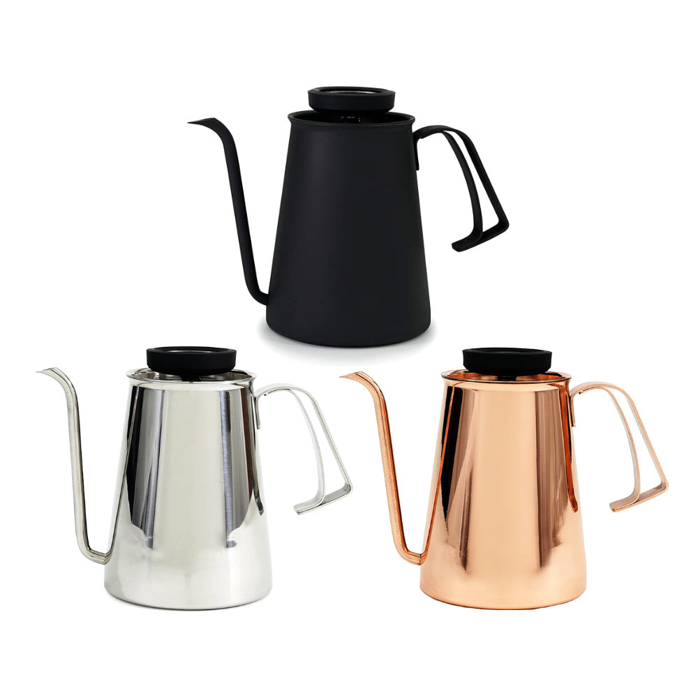 Kettle with Thermometer, Special Pour for Drip, Leather Handle